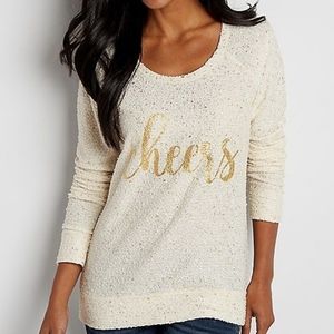 Maurice's Gold Speckled Sweater (Small)